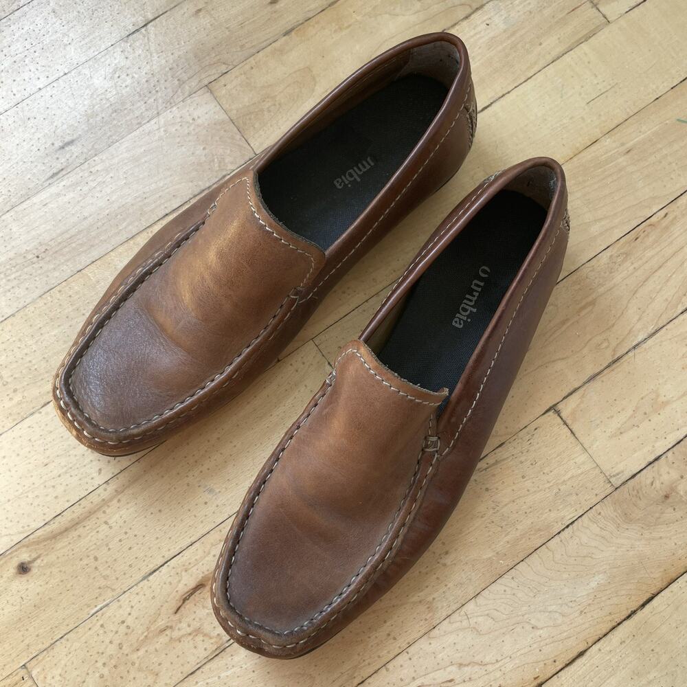 Columbia Men’s‎ Tan Leather Dress Shoe Loafers Size 10